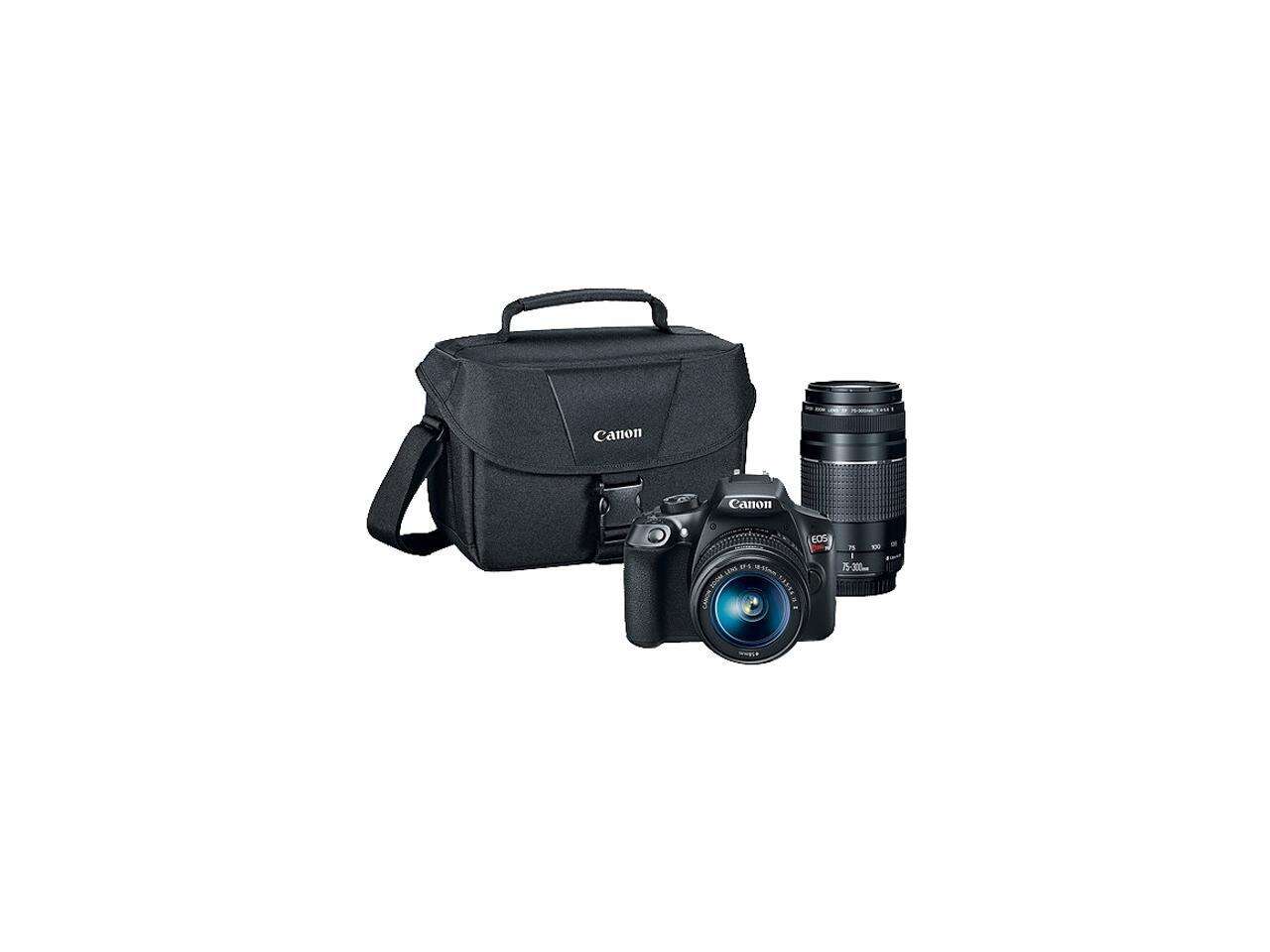 Canon EOS Rebel T6 DSLR Camera with 18 - 55 mm and 75 - 300 mm Lenses Kit